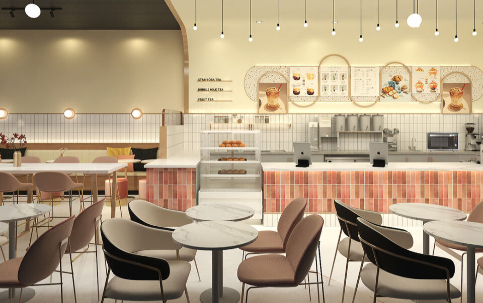 Star Boba cafe interior design