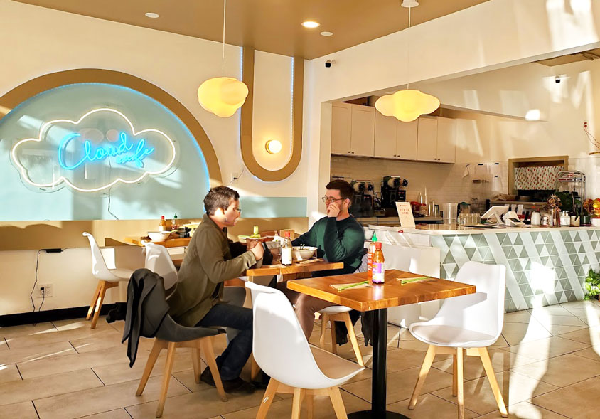 Cloud cafe Vietnamese restaurant design